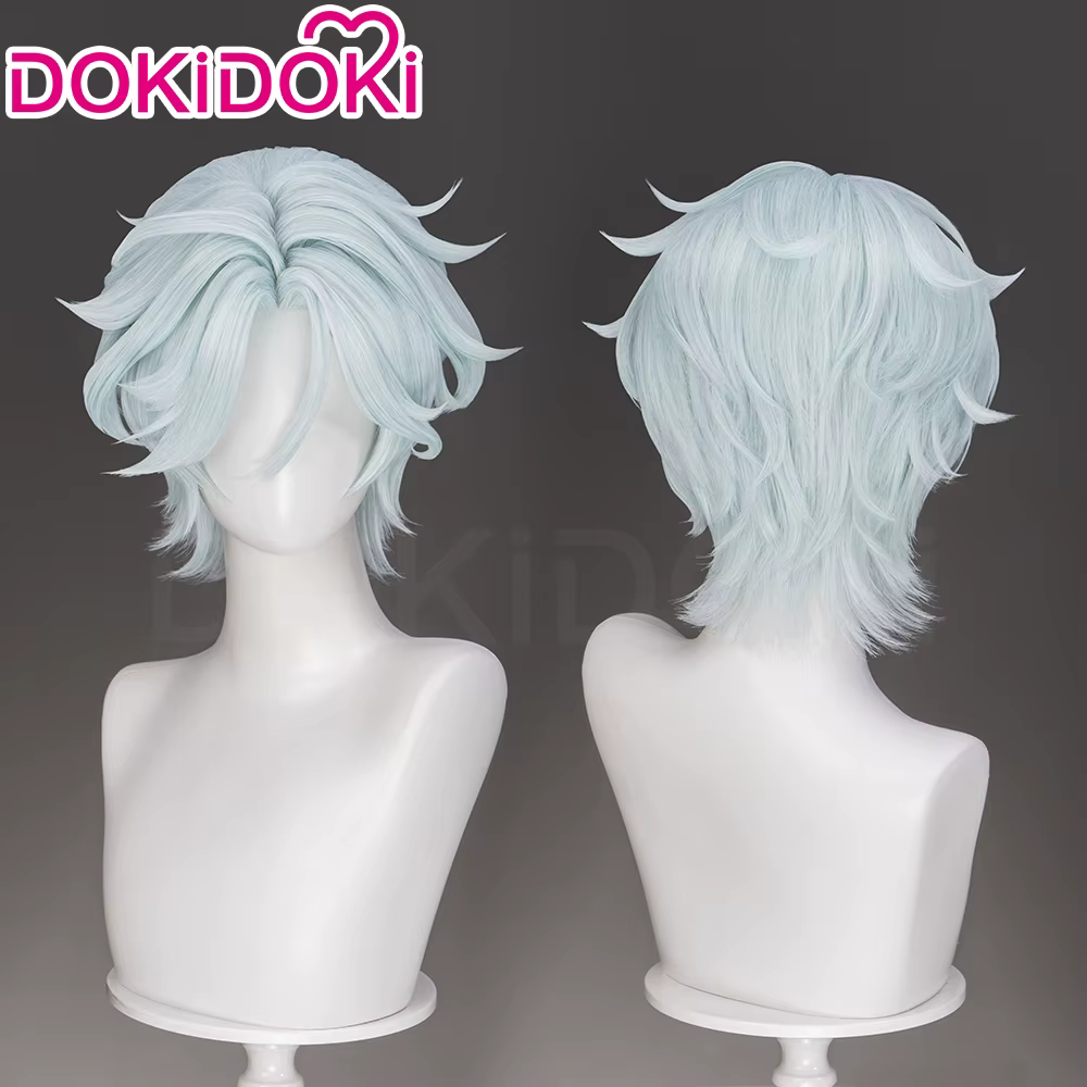 EN STOCK Perruque Dahlia Ifa Pantalone Game Genshin Impact DokiDoki Hommes Cheveux Roses Mondstadt I