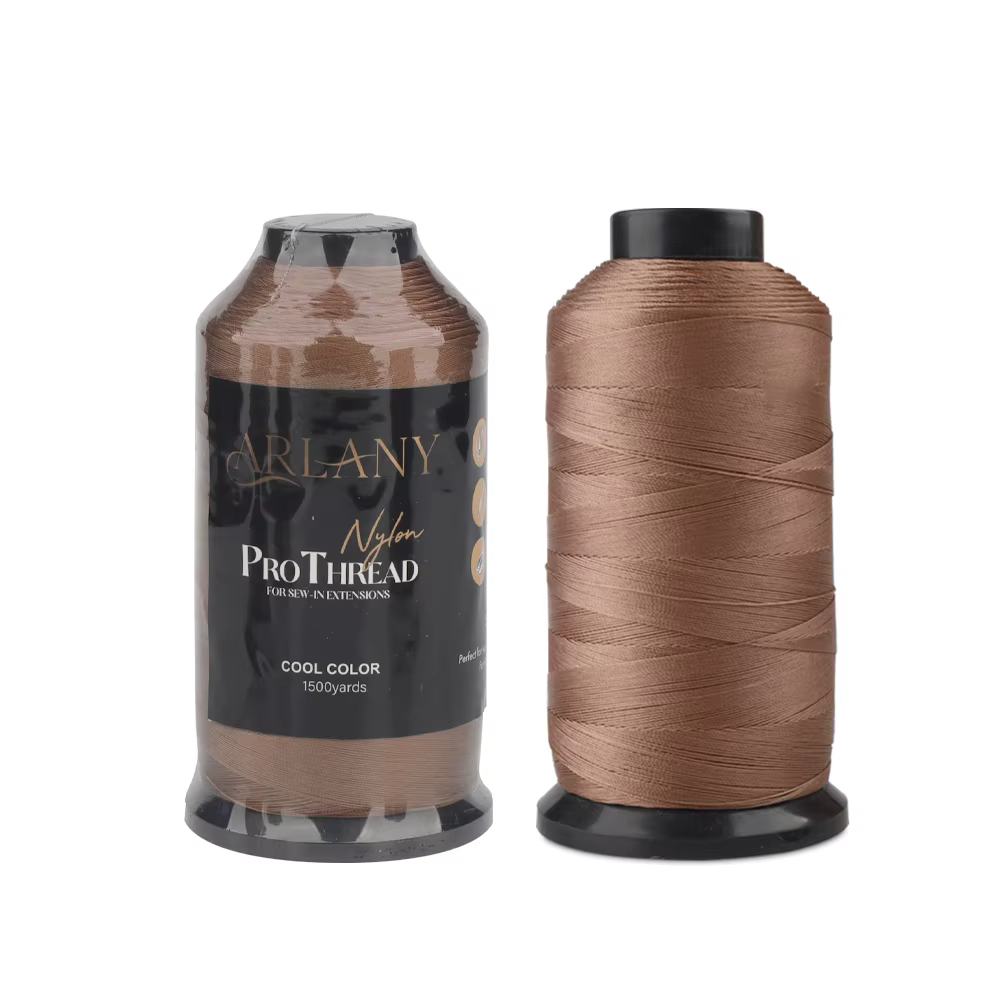 ARLANY trame Extension de cheveux fil à coudre 1500 Yards fil collé en Nylon pour poignée tissage pe