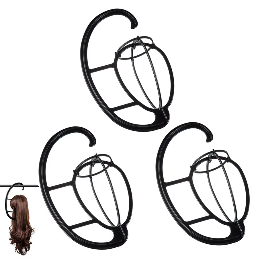 Cintre de perruque de 15 pouces, support de support de perruque suspendu Portable, cintre d'affichag