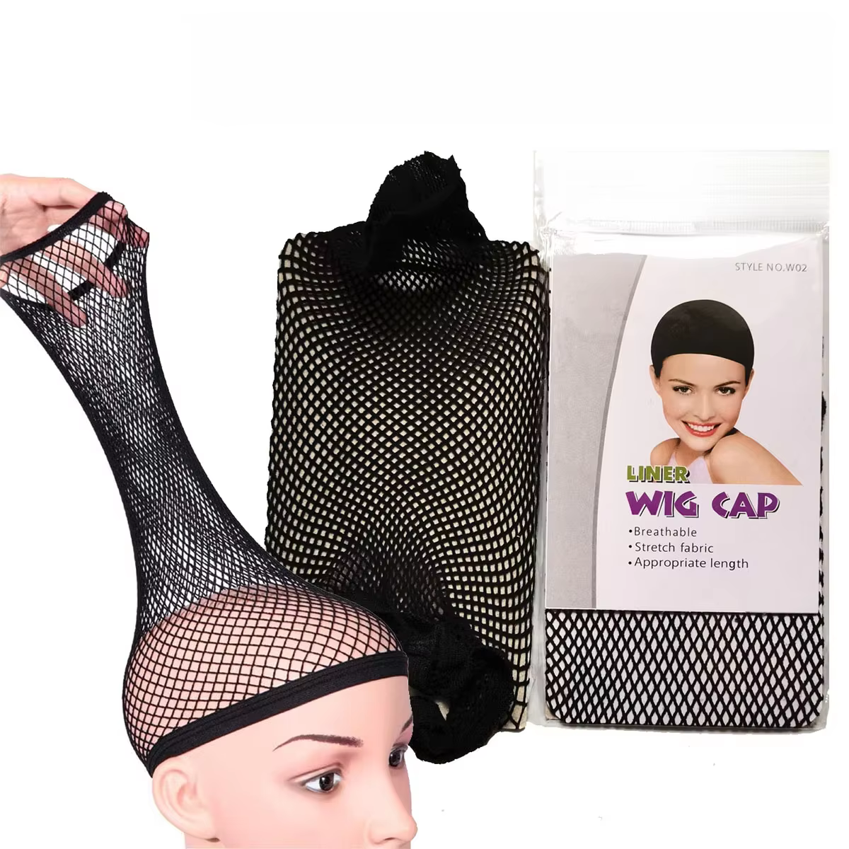 Filet à cheveux en Nylon, nouveaux filets à cheveux élastiques extensibles, bonnets de perruque tiss