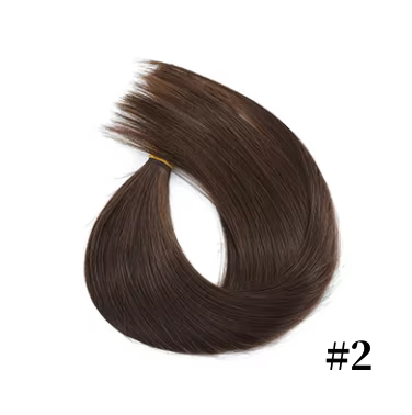 Extensions d'anneaux à micro-boucles de cheveux 100% humains, trame droite, petites boucles pour une
