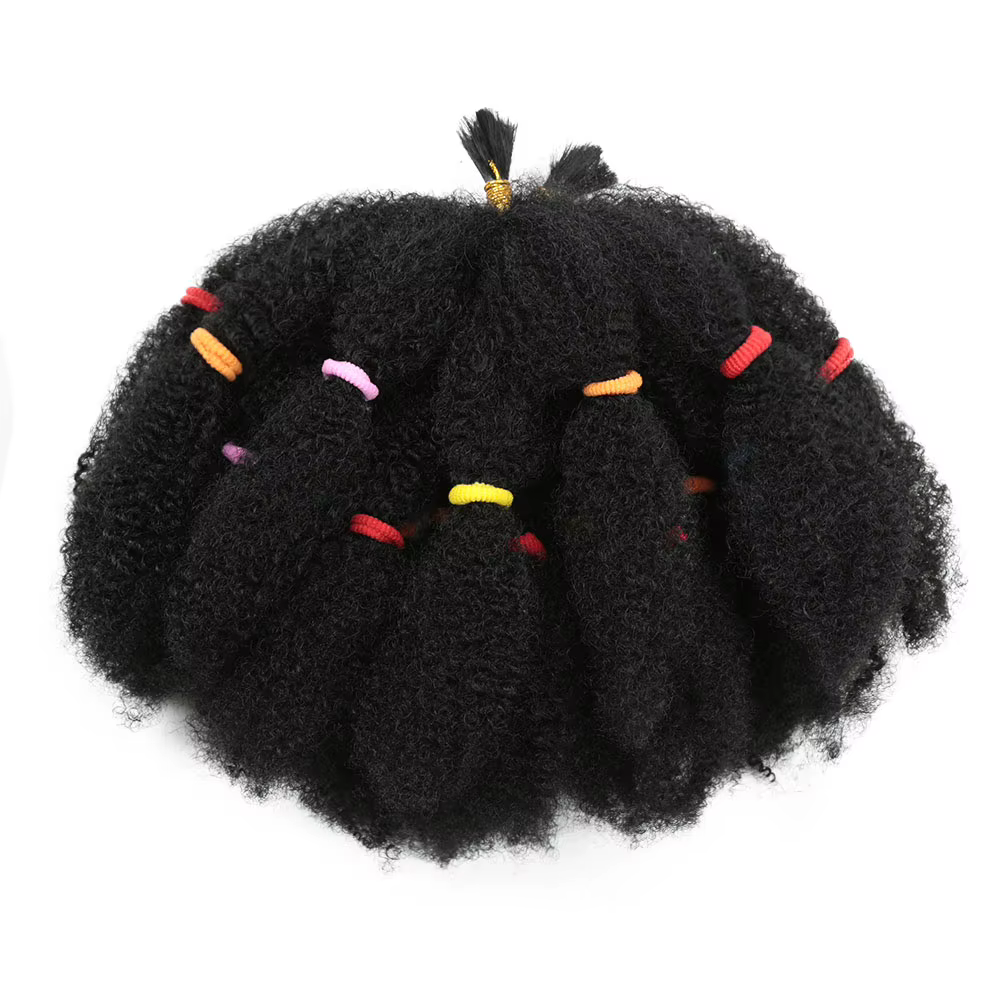 Afro crépus cheveux 12 pouces synthétique pré étiré Afro crépus torsion cheveux Afro tressage cheveu
