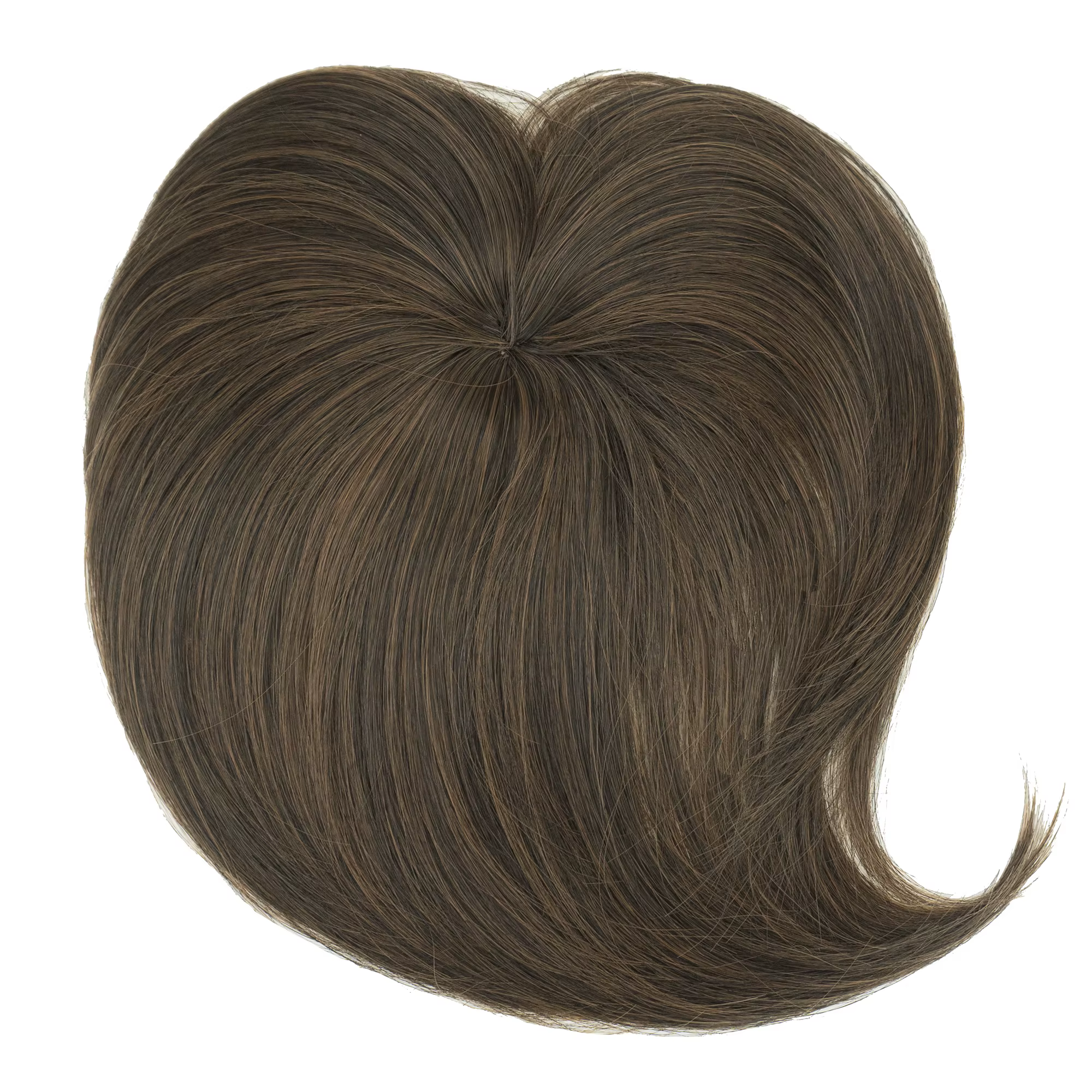 Soowee cheveux synthétiques Topper avec frange Invisible 3D cheveux toupet postiches fermetures de c