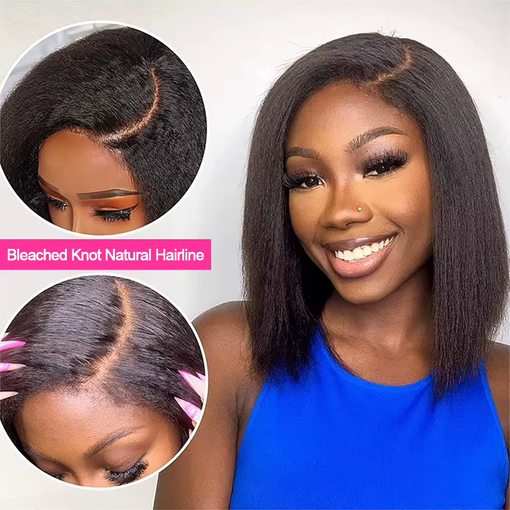 Perruque Cheveux Humains 100% Perruques Cheveux Humains Sans Colle Perruque Afro Naturelle Humain pe