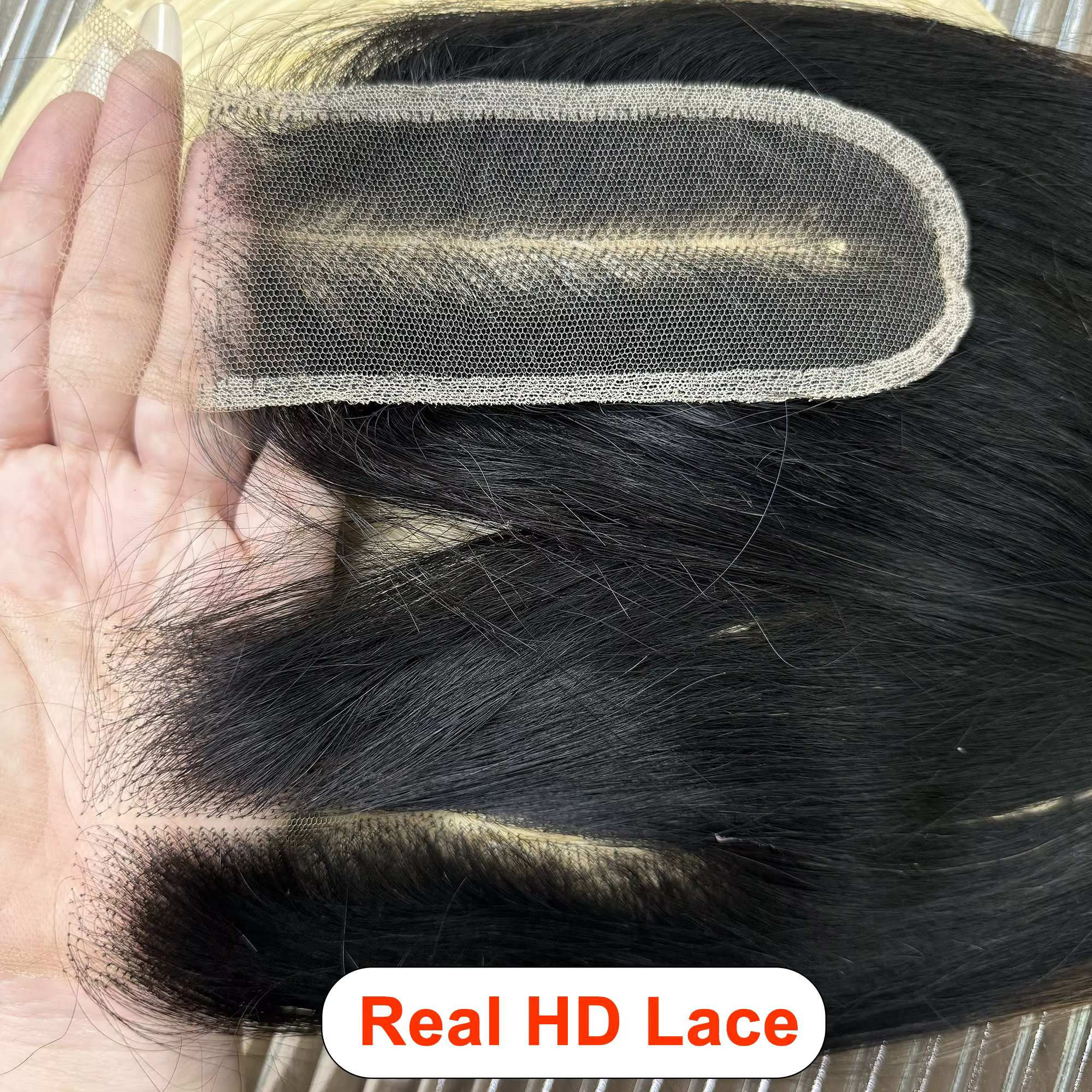 Paquets avec fermeture en dentelle 5x5 HD paquets de cheveux vietnamiens crus droits à Double os des