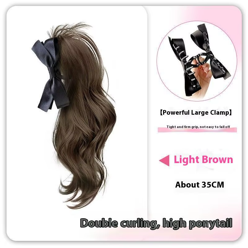 Extensions de cheveux synthétiques à pince, queue de cheval bouclée naturelle, pour fêtes et usage q