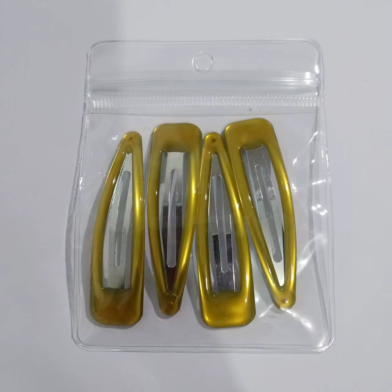Coréen Ins nouvelle gelée transparente couleur goutte d'eau creuse BB pince à cheveux, à la mode Sim