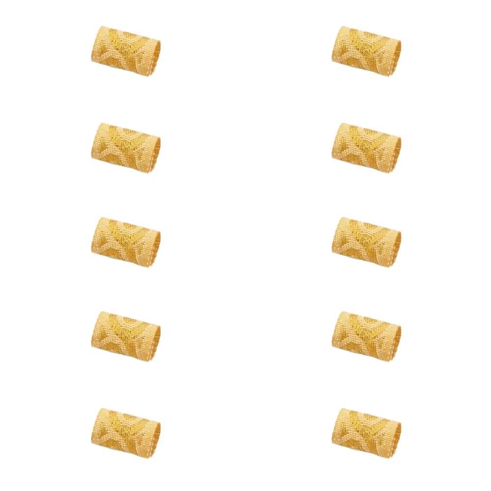 Lot de 10 clips miniatures en tissu pour tresses, perles colorées brodées style Reggae, pour dreadlo