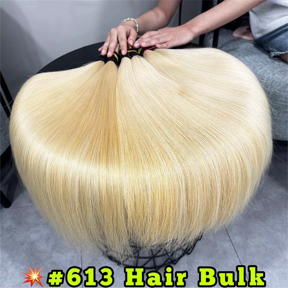 613 Blonde 30 40 pouces 1 3 4 paquets offres cheveux humains brésilien Remy cheveux humains paquets 