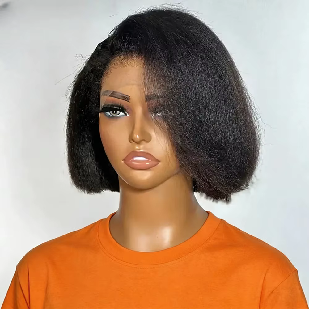Perruque Cheveux Humains 100% Perruques Cheveux Humains Sans Colle Perruque Afro Naturelle Humain pe