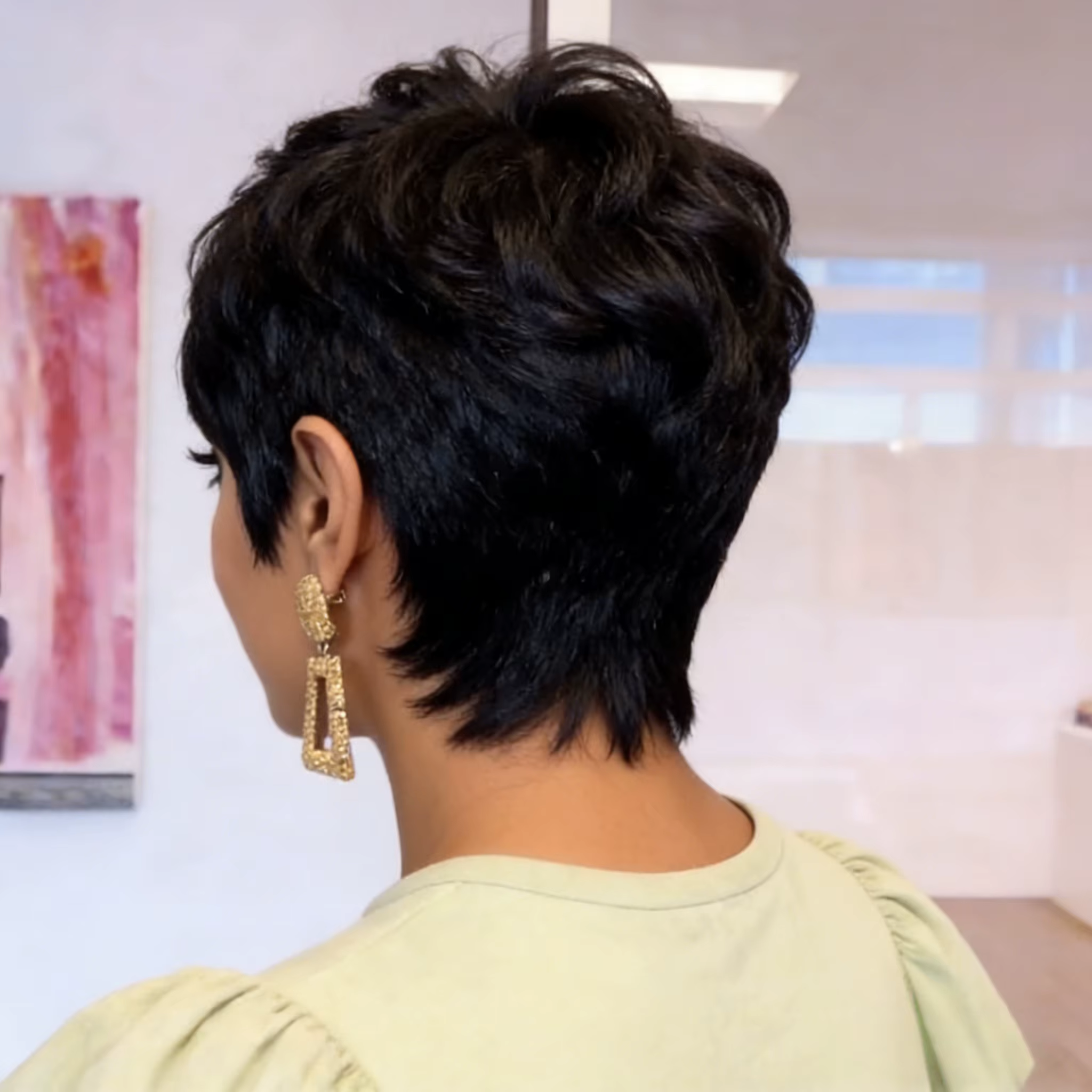 Perruques coupe Pixie pour femmes, perruque brésilienne en cheveux humains, perruques courtes entièr