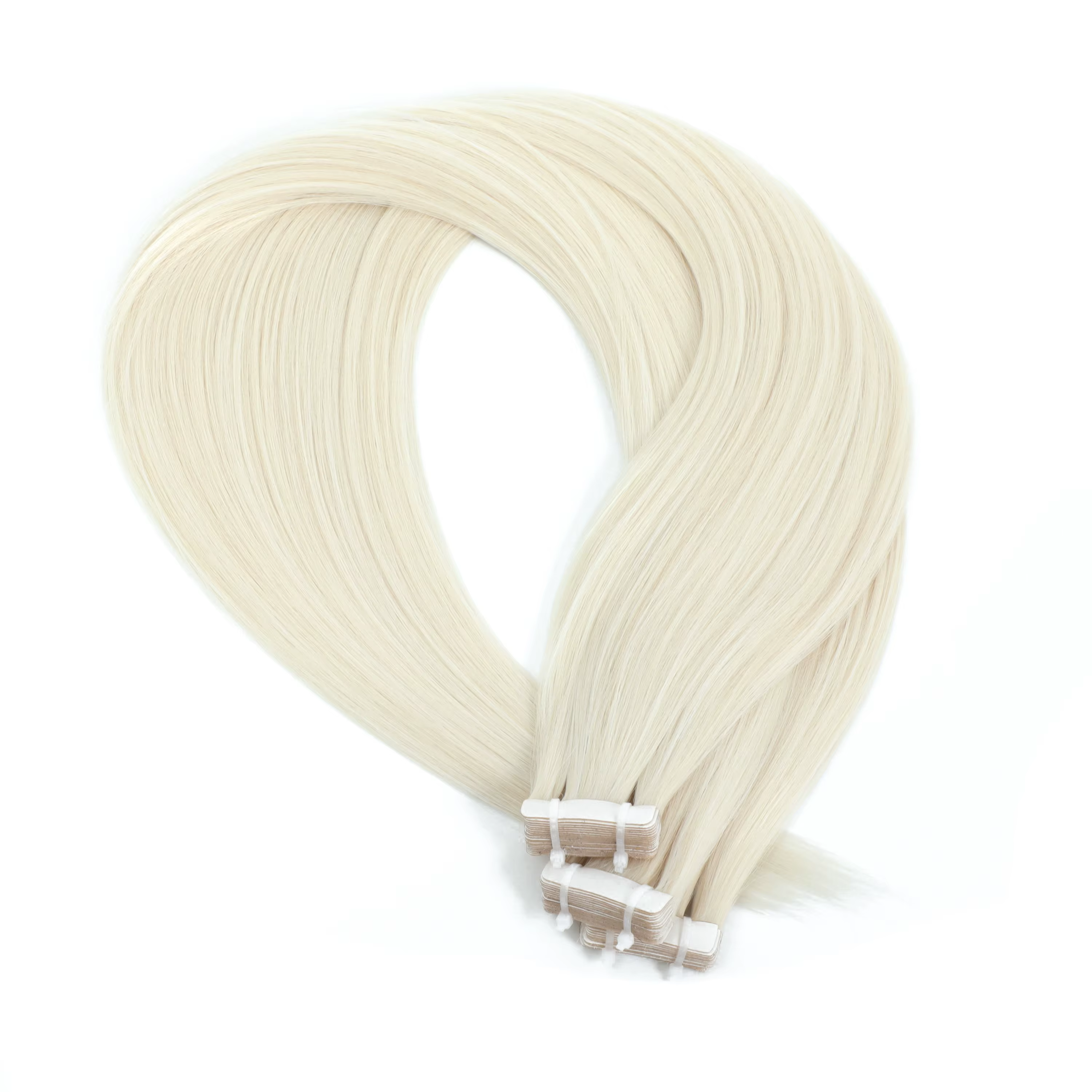 Extensions de cheveux lisses ombrées brunes, 50 g/paquet, blondes, roses, blanches, 20 pièces/paquet