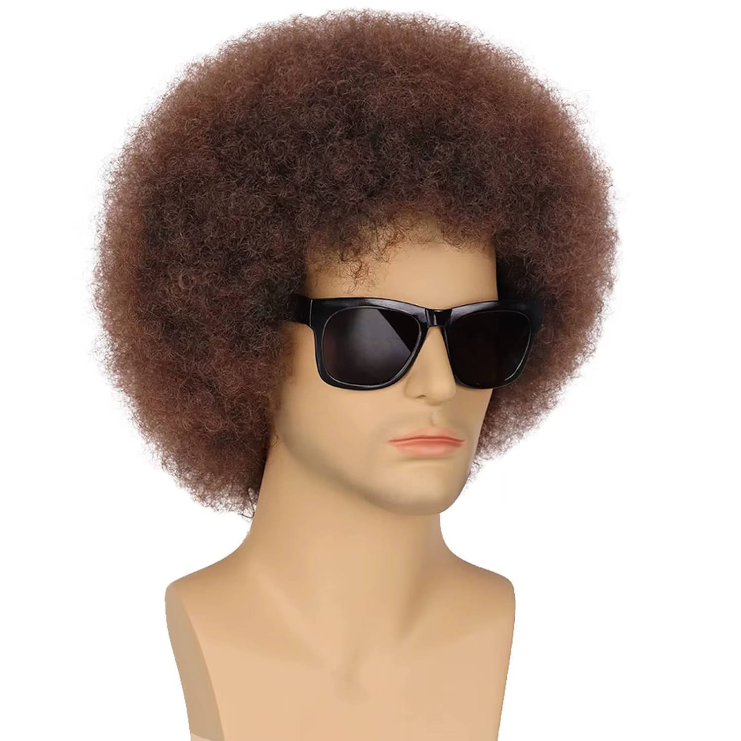 Perruques synthétiques Afro Rock Punk des années 70, 6 couleurs, cheveux synthétiques bouclés, desig