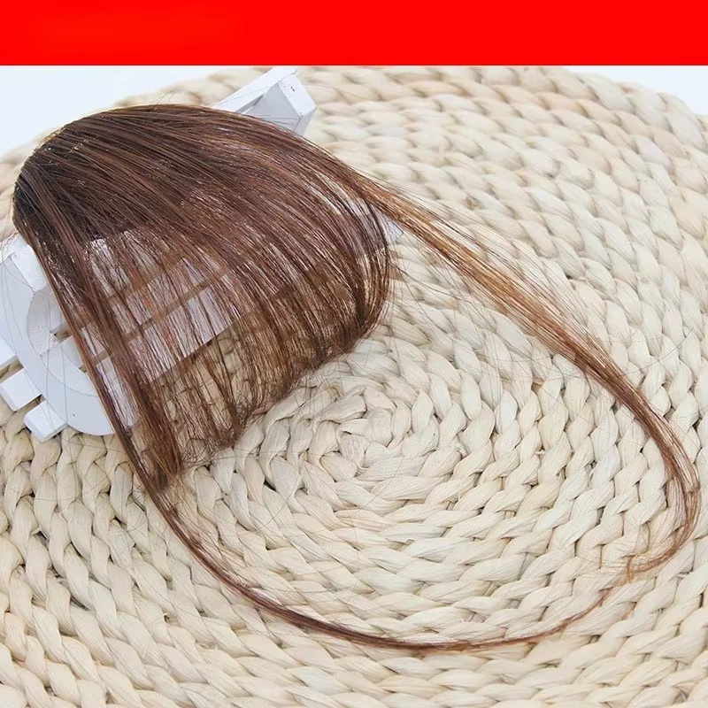 Nouveau faux air frange outils de coiffure pince à cheveux Extensions de cheveux fausse frange natur