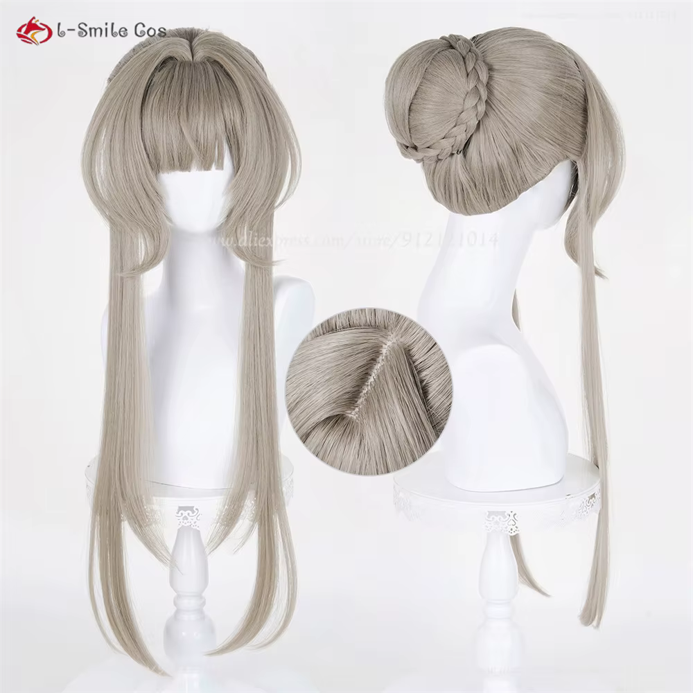 Perruque de Cosplay Marionette Sandrone, 75cm, perruques brunes pour femmes, perruque de Cosplay Ani