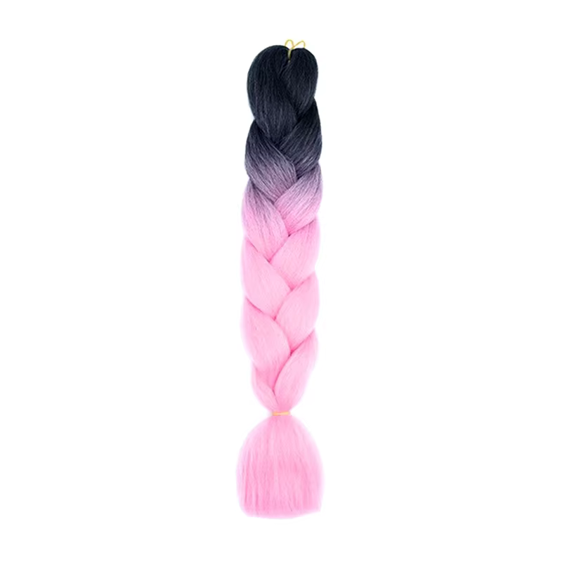 24 pouces Jumbo tresse synthétique tressage cheveux Ombre Jumbo Extension de cheveux pour femmes et