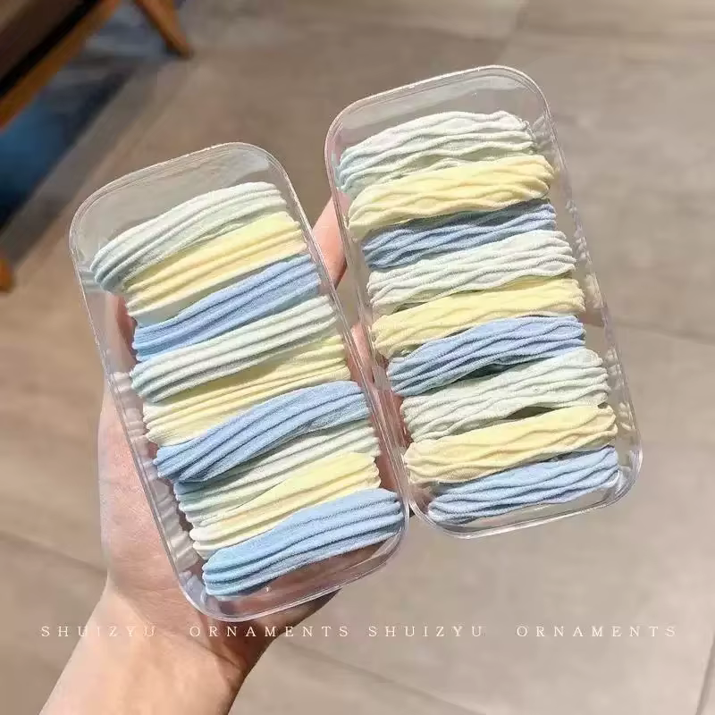 Attaches de cheveux à haute élasticité pour femmes, 20 pièces, bandes de cheveux minimalistes, porte