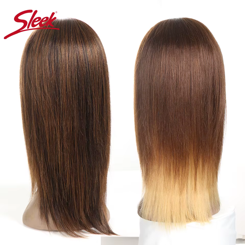 Perruque Lace Front Wig Remy brésilienne lisse 33 #-F1B/30, perruque Lace Wig, cheveux naturels, bal