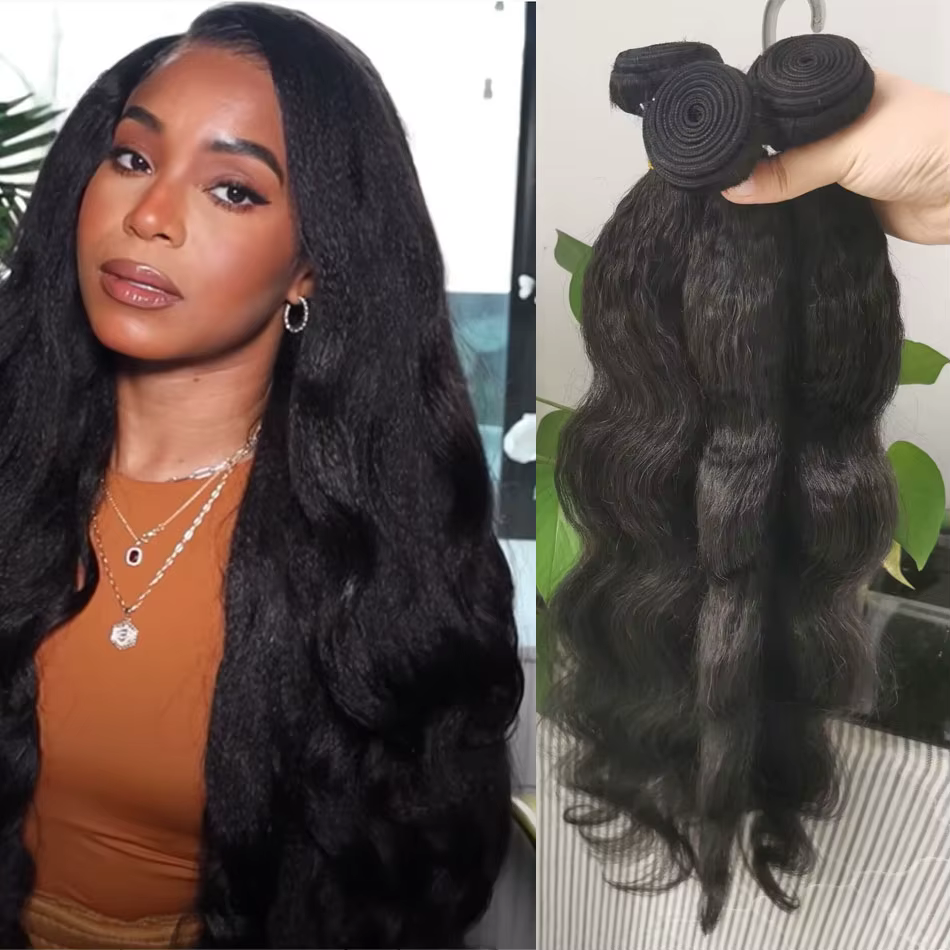 DreamDiana – tissage en lot brésilien naturel Yaki, cheveux crépus, épais, lisse, lot de 3