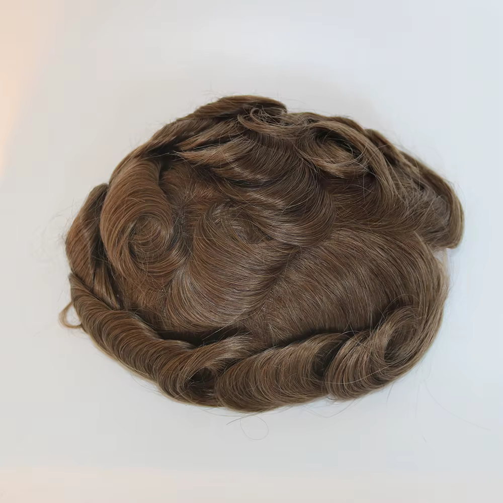 Perruque Lace Front Q6 respirante avec nœuds décolorés, naissance des cheveux naturelle, toupet pour