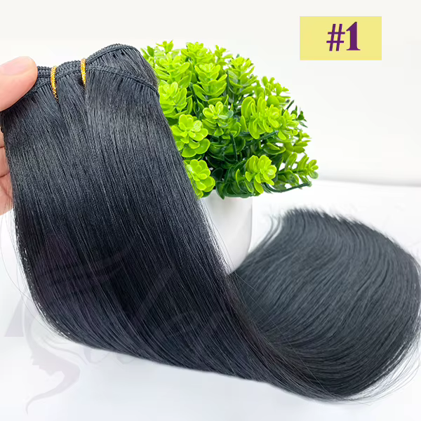ADEIRS Extensions de cheveux humains Remy cheveux Double trame 100% vraiment cheveux humains tissage