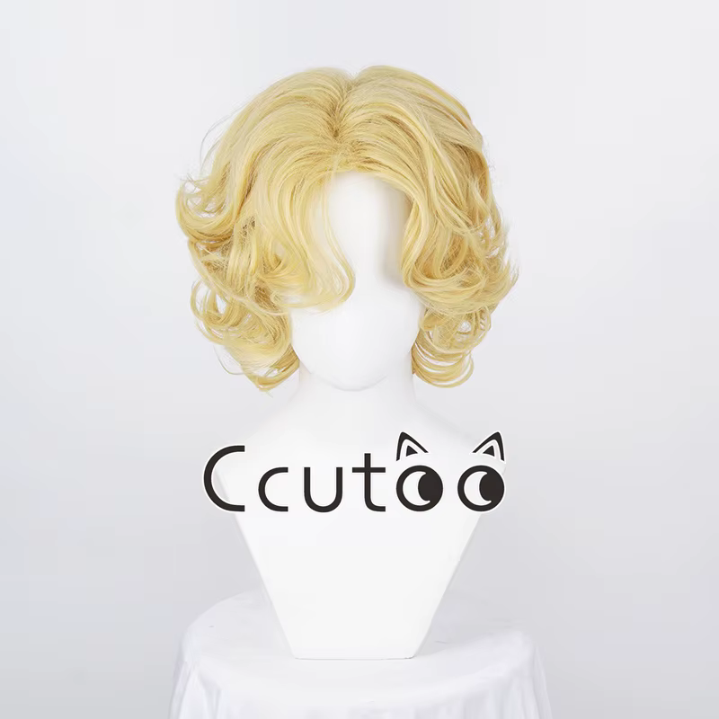 Marilyn Monroe perruques Blonde courte bouclée cheveux synthétiques Cosplay perruques femmes perruqu