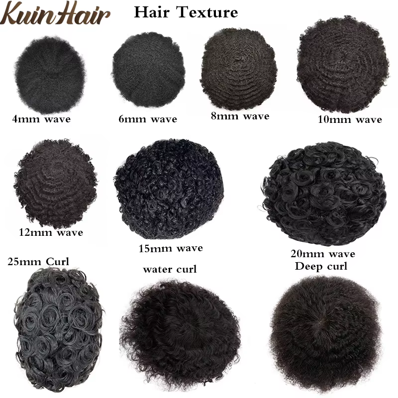 Toupet Afro Curl avec Nministériels ds pour Homme, Systèmes de Cheveux Humains Remy, Prothèse Capill