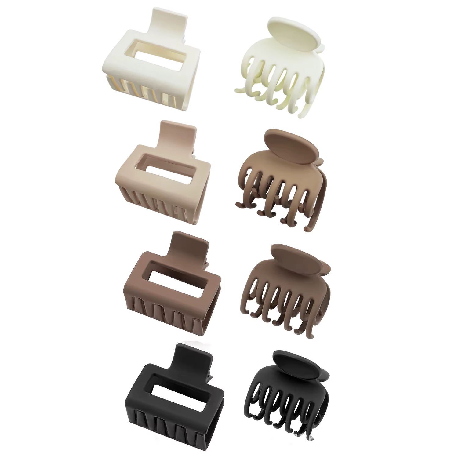 Edium-Pinces à cheveux à griffes pour femmes, 256, 2 ", rectangle, 1.6", double dents de nucléus, pe