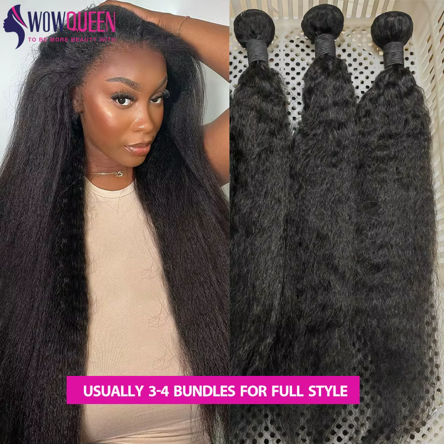 Meche Tissage Humain Hair Kinky Natural Humain Hair Bundles 100% cheveux humain Raw humain hair yaki
