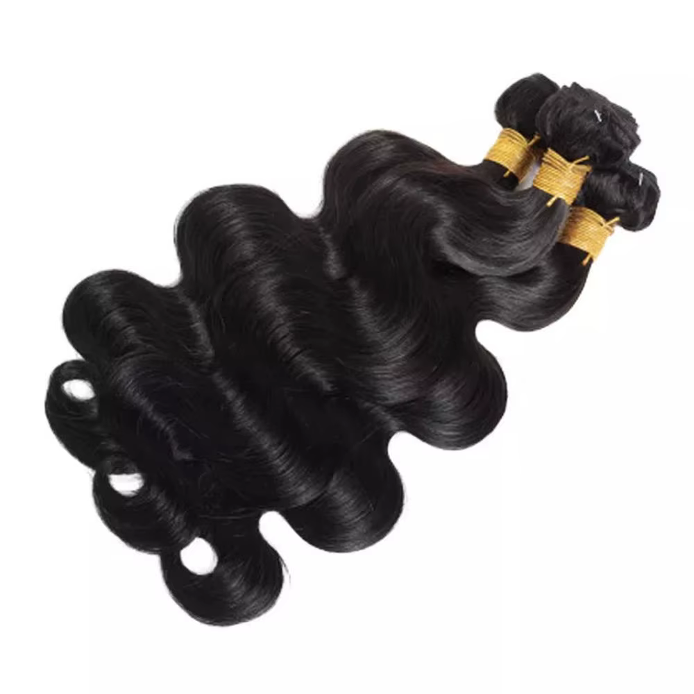 Extensions de cheveux humains brésiliens Remy ondulés couleur naturelle, 1/3/4 pièces, 38-40 pouces