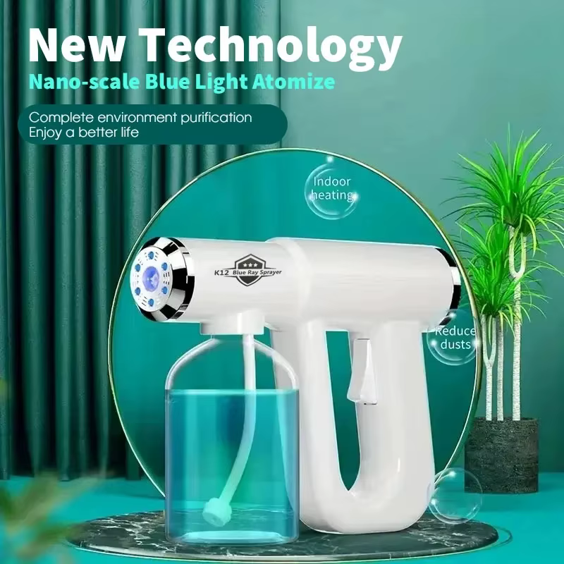 Spray de soin capillaire Nano Blue Light 300ML - Vapeur sans fil rechargeable par USB, outil de coif