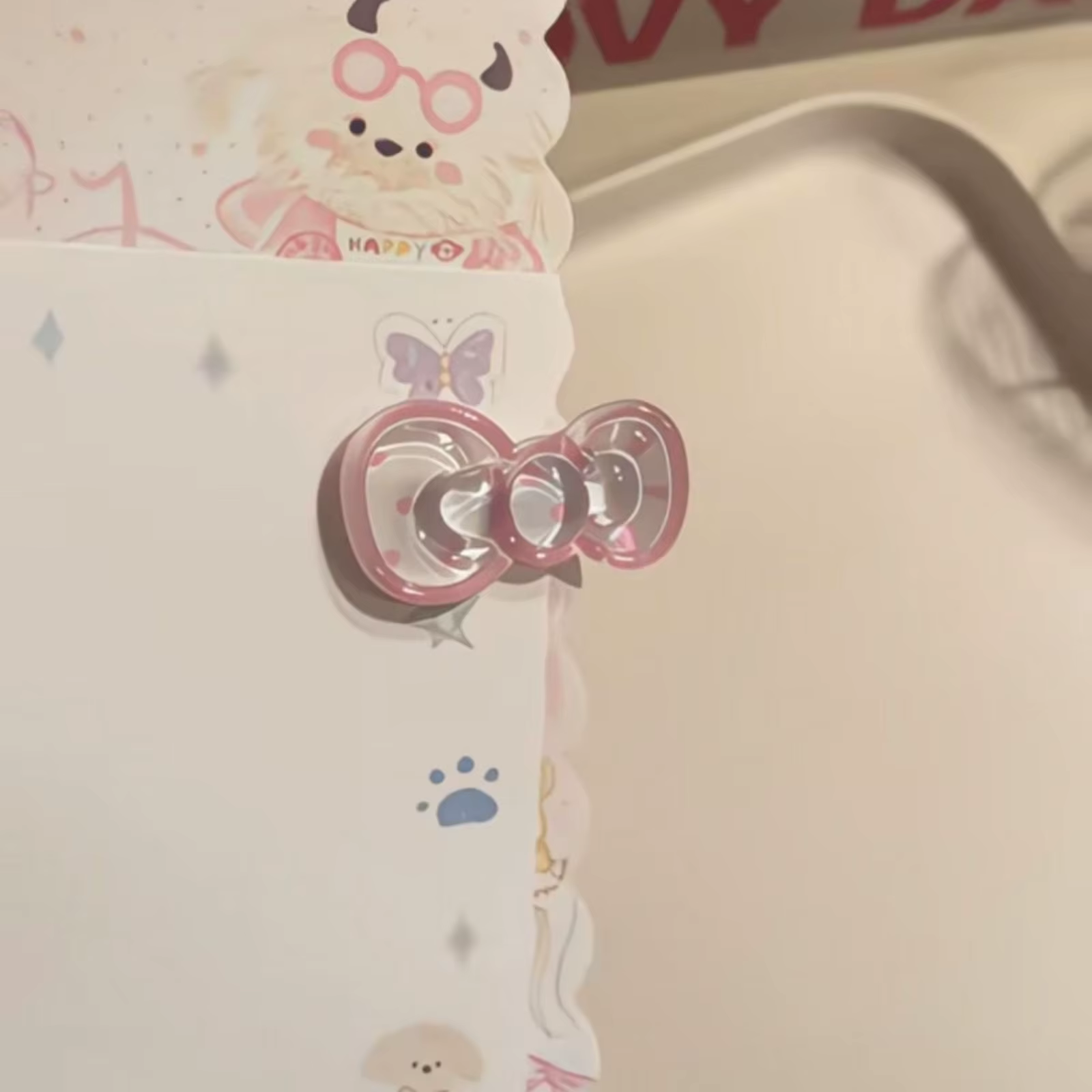 Ensemble de pinces à cheveux à nœud transparent mignon, épingles à cheveux en acrylique colorées, ac