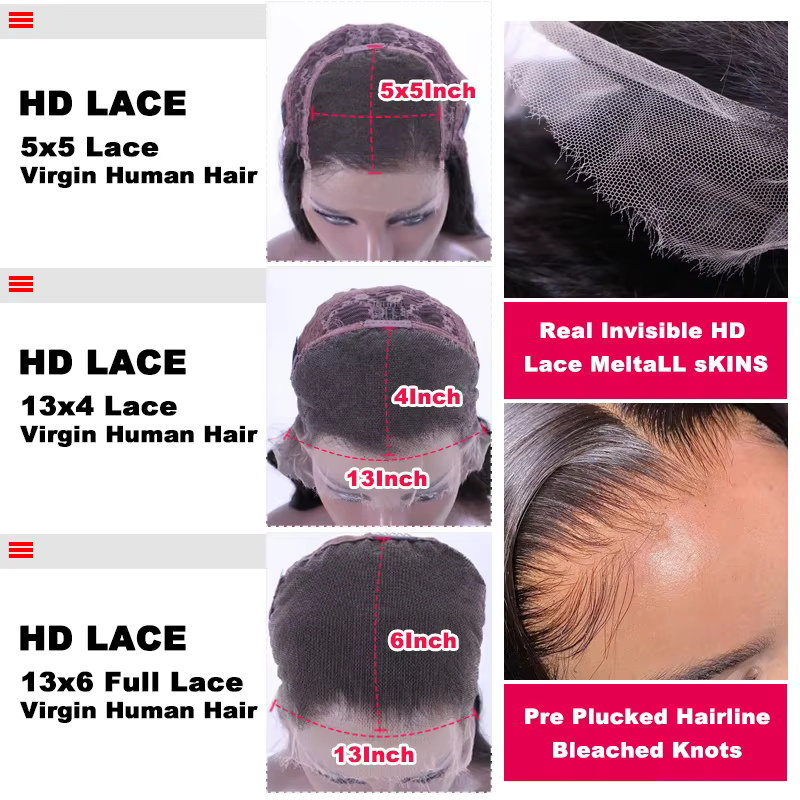 Small Cap Size Wig Queen Hair Real HD Lace Wig Raw Human Hair FULL Frontal Closure HD Melt Skin Lace