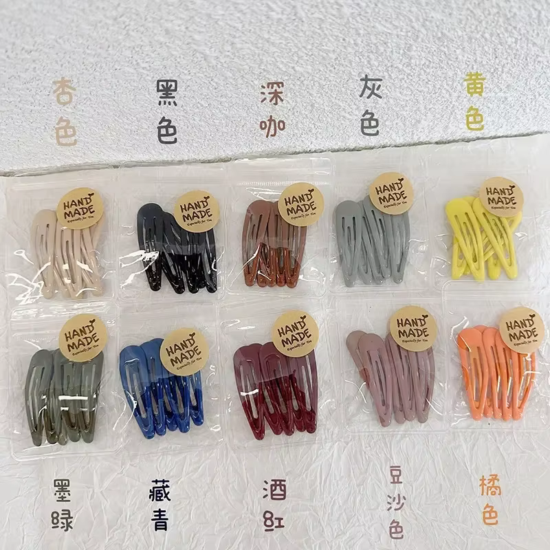 5 pièces/lot petits Clips BB pince latérale de cheveux délicate frange Simple épingles à cheveux tem