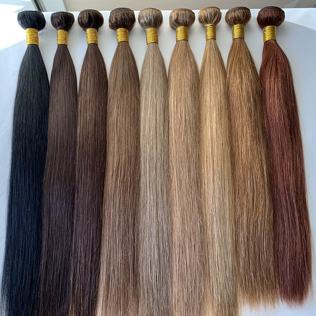 # 6 # 8 # 10 paquets de cheveux humains droits en gros paquets de tissage de cheveux personnaliser E