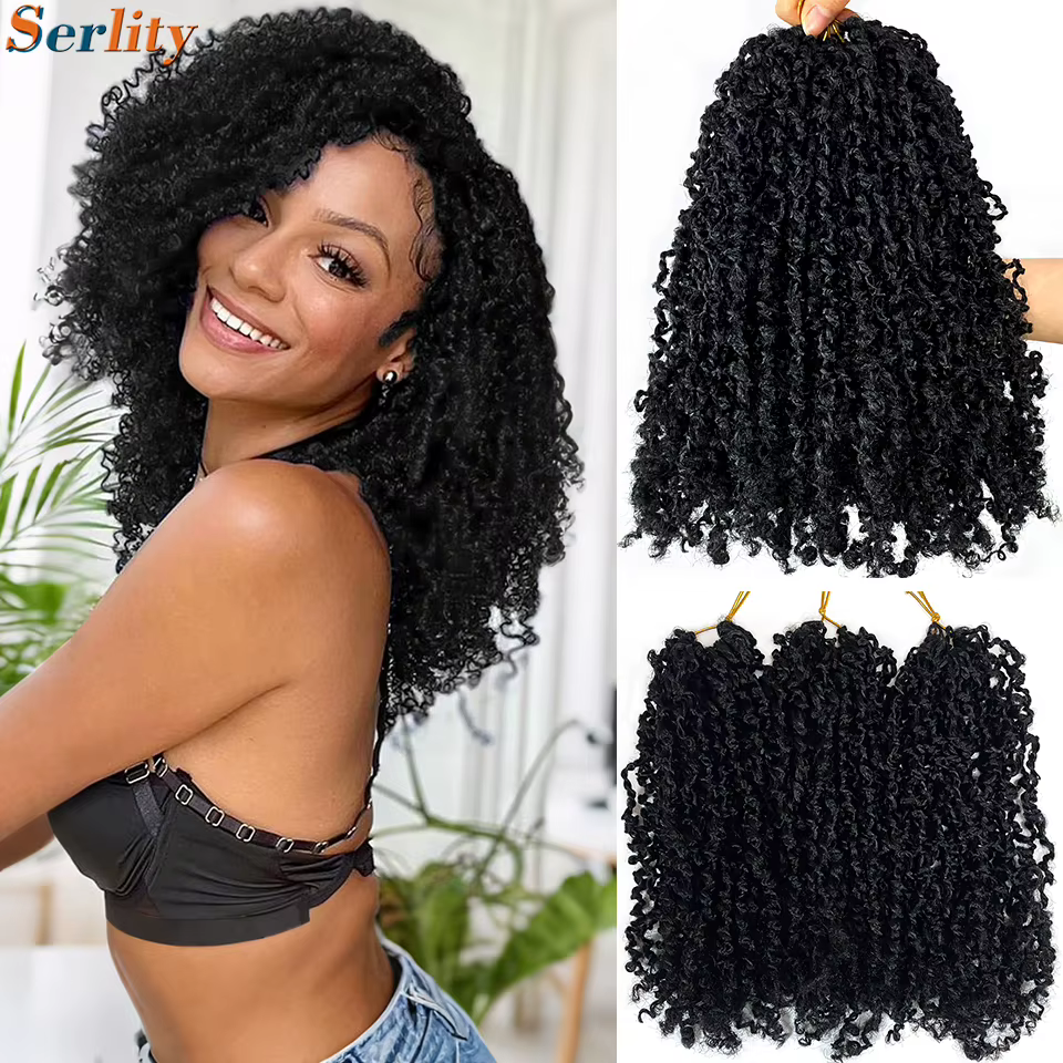 Extensions de cheveux de crochet Yanky Twist de 12 pouces, 1BH30, cheveux de crochet Passion Twist p