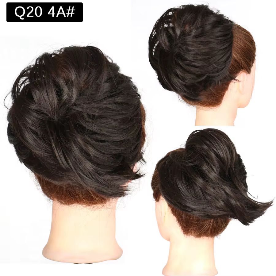 Extension de queue de cheval de chignon de cheveux, postiche synthétique droite Extensions de chigno