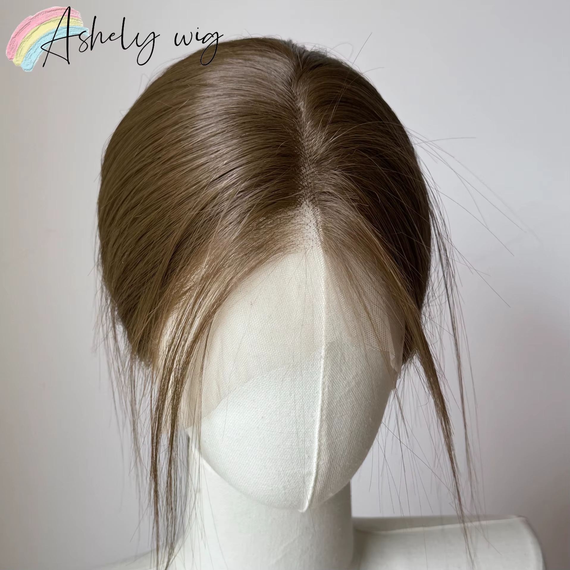 Perruque avant en dentelle brune pour femme, cheveux longs et raides, haute qualité, degré de chaleu