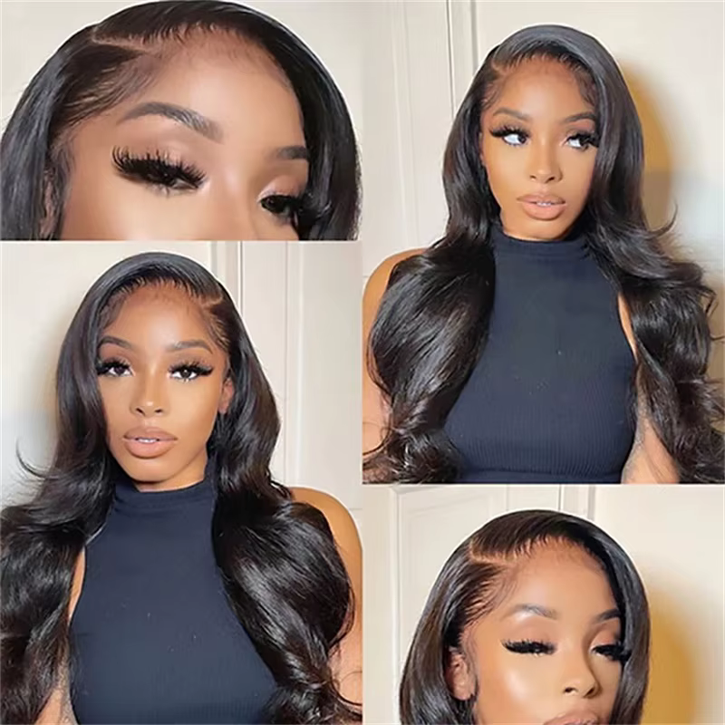 Extensions de cheveux humains brésiliens Remy non traités avec closure, tissage de cheveux vierges, 