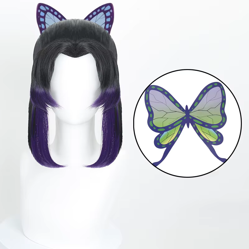 Kochou Shinobu Cosplay Costume Anime démon Shinobu Kochou Kimono perruque haute qualité uniforme Hal