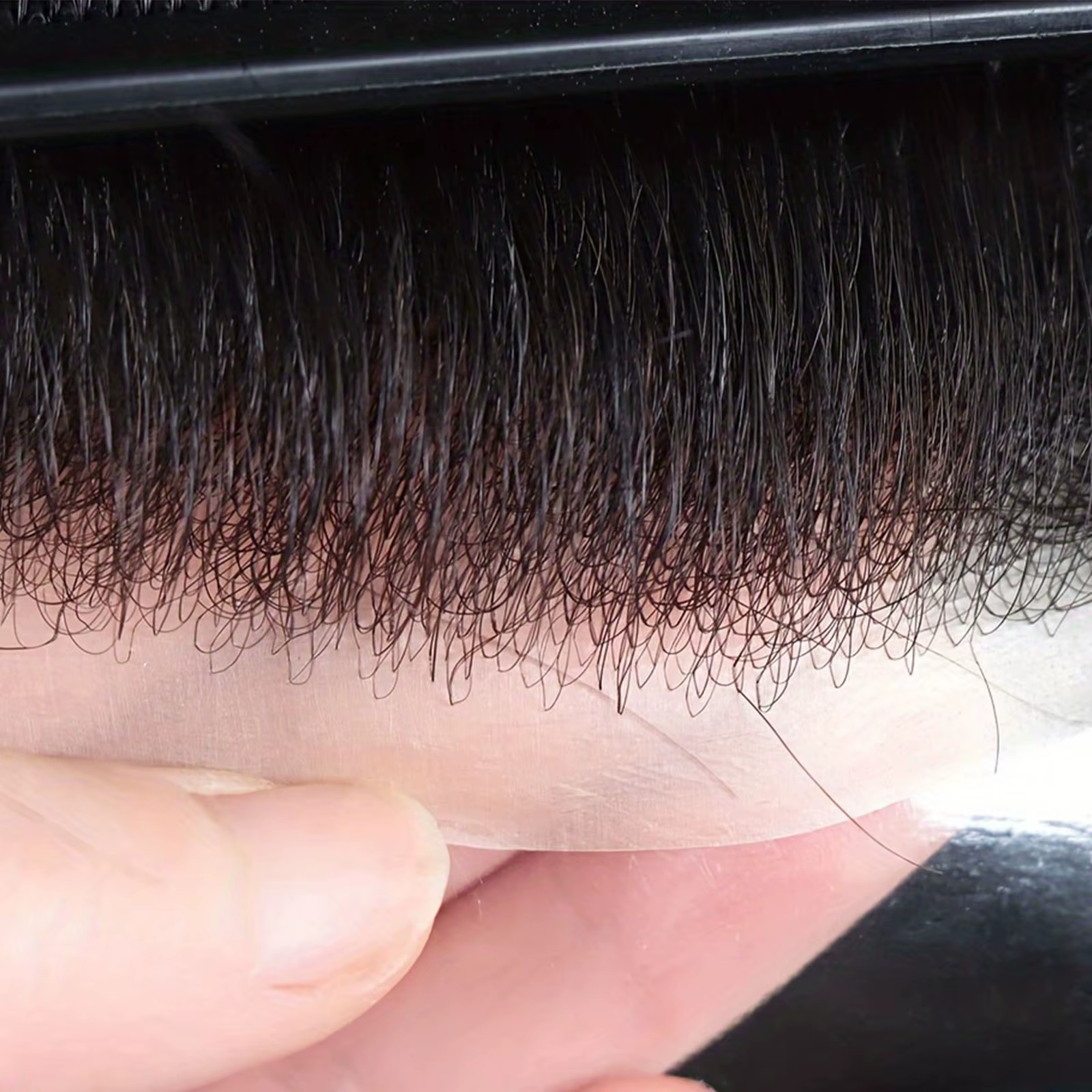7x9 Australie Base Toupet Dentelle Avec PU Toupet Homme # 1B perruque masculine toupet de cheveux hu