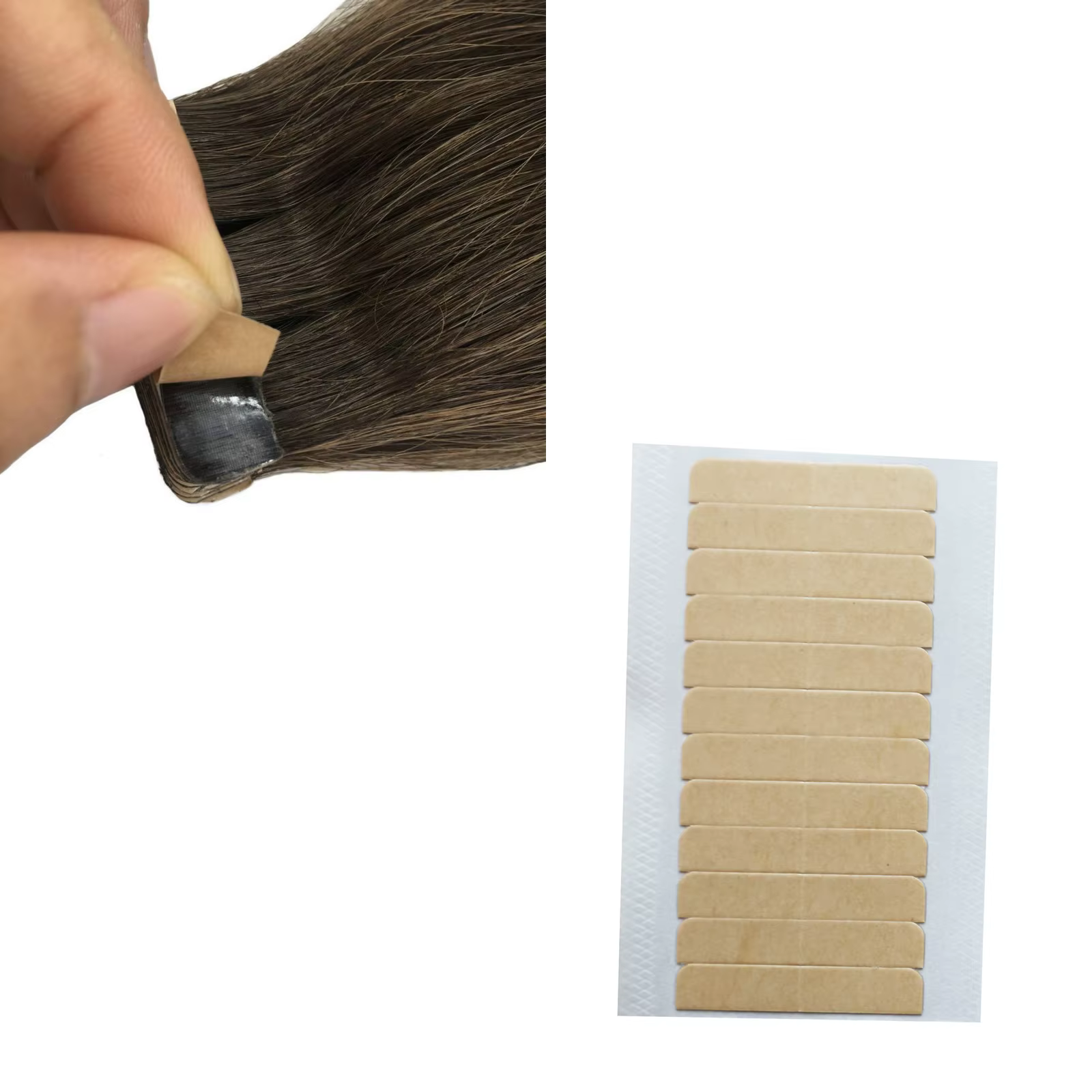 Tenez plus de 2 mois de ruban double solide de haute qualité pour ruban d'extension de cheveux