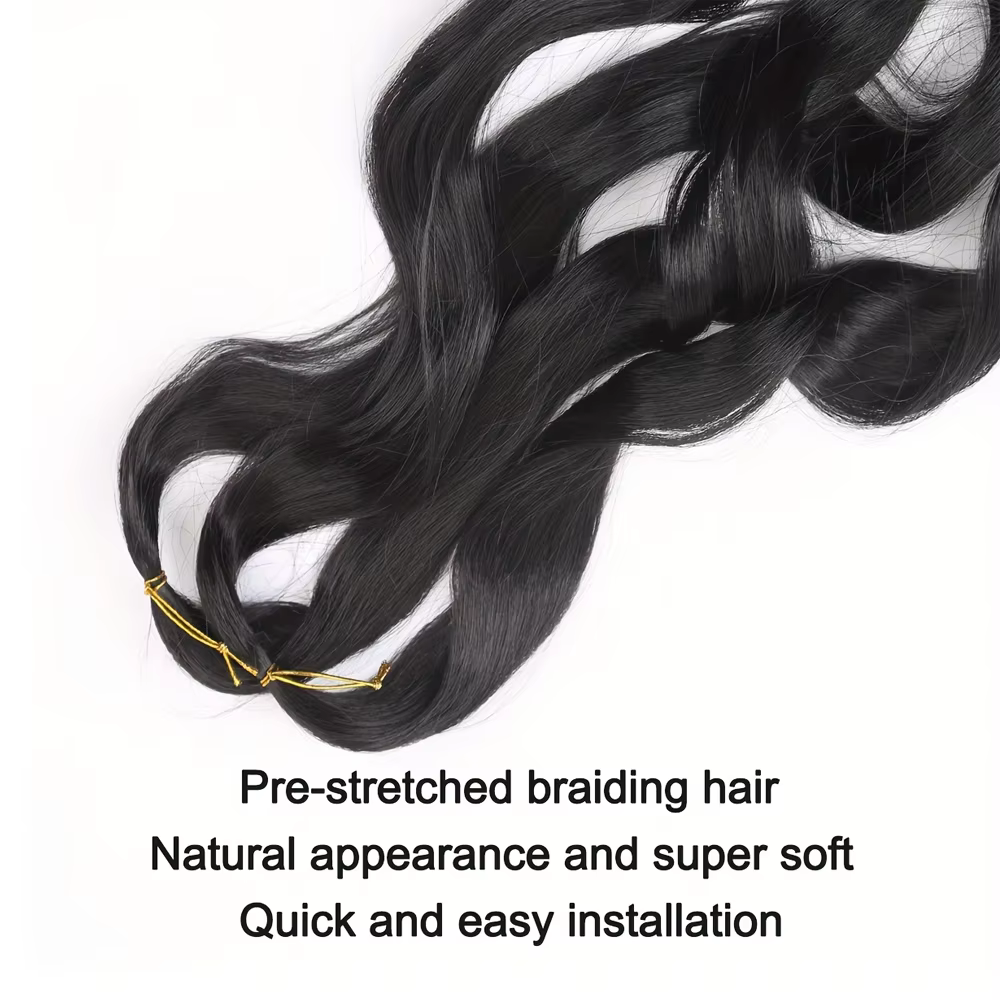 Extensions de cheveux tressés en spirale pour femmes, boucles françaises, cheveux synthétiques pré-é