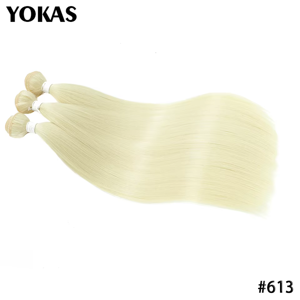 40 pouces cheveux longs tissage Blonde synthétique droite Ombre Blonde rouge brun haute température 
