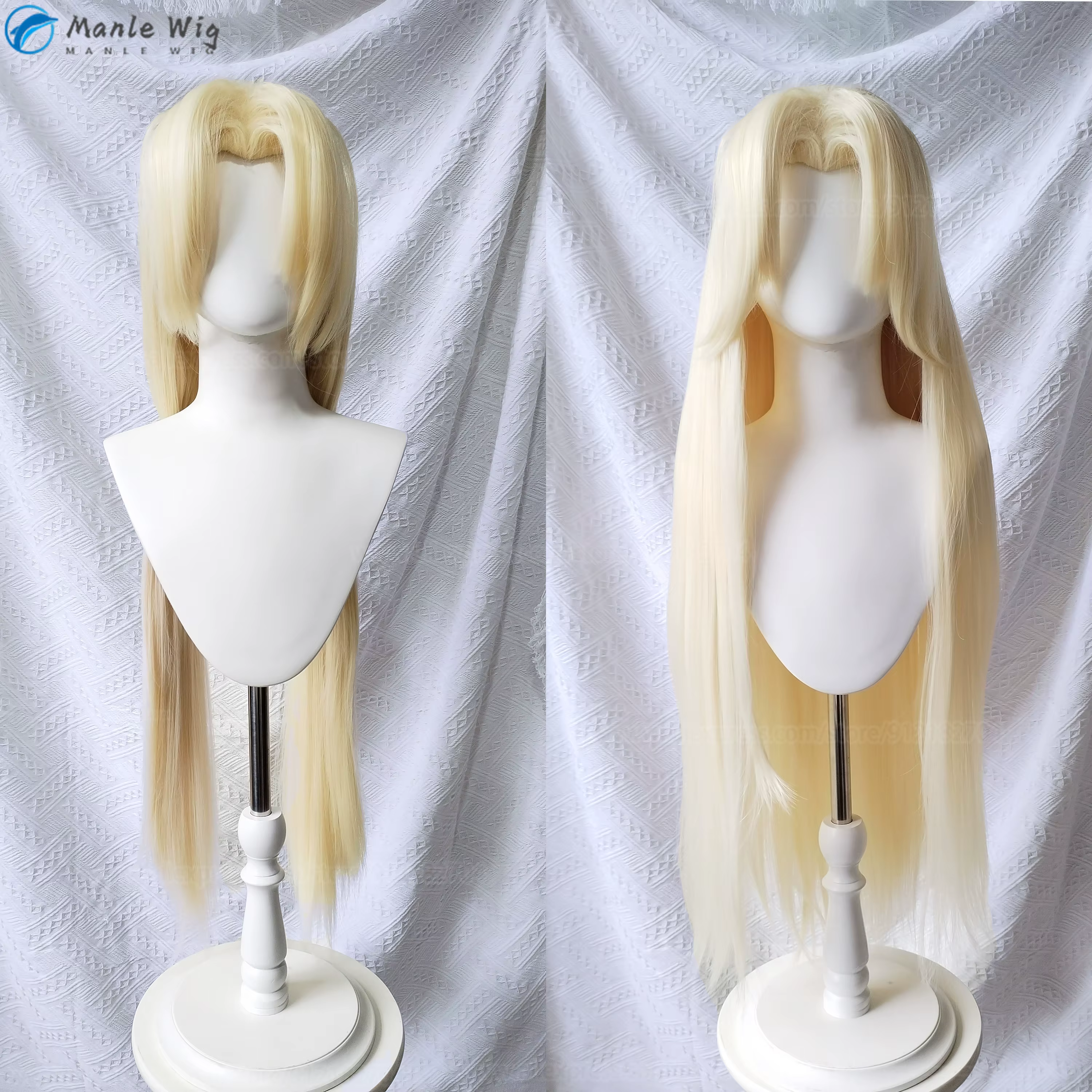 Anime Tsunade Cosplay perruque 100 cm longue droite Blonde style Cosplay femmes Costume perruques ch