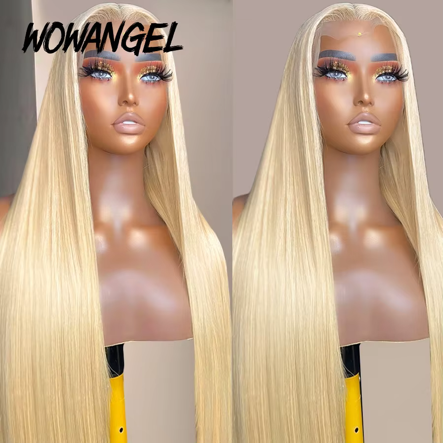 Wow Angel 32 pouces perruques sans colle 613 perruques blondes 5x5 HD dentelle fermeture perruques d