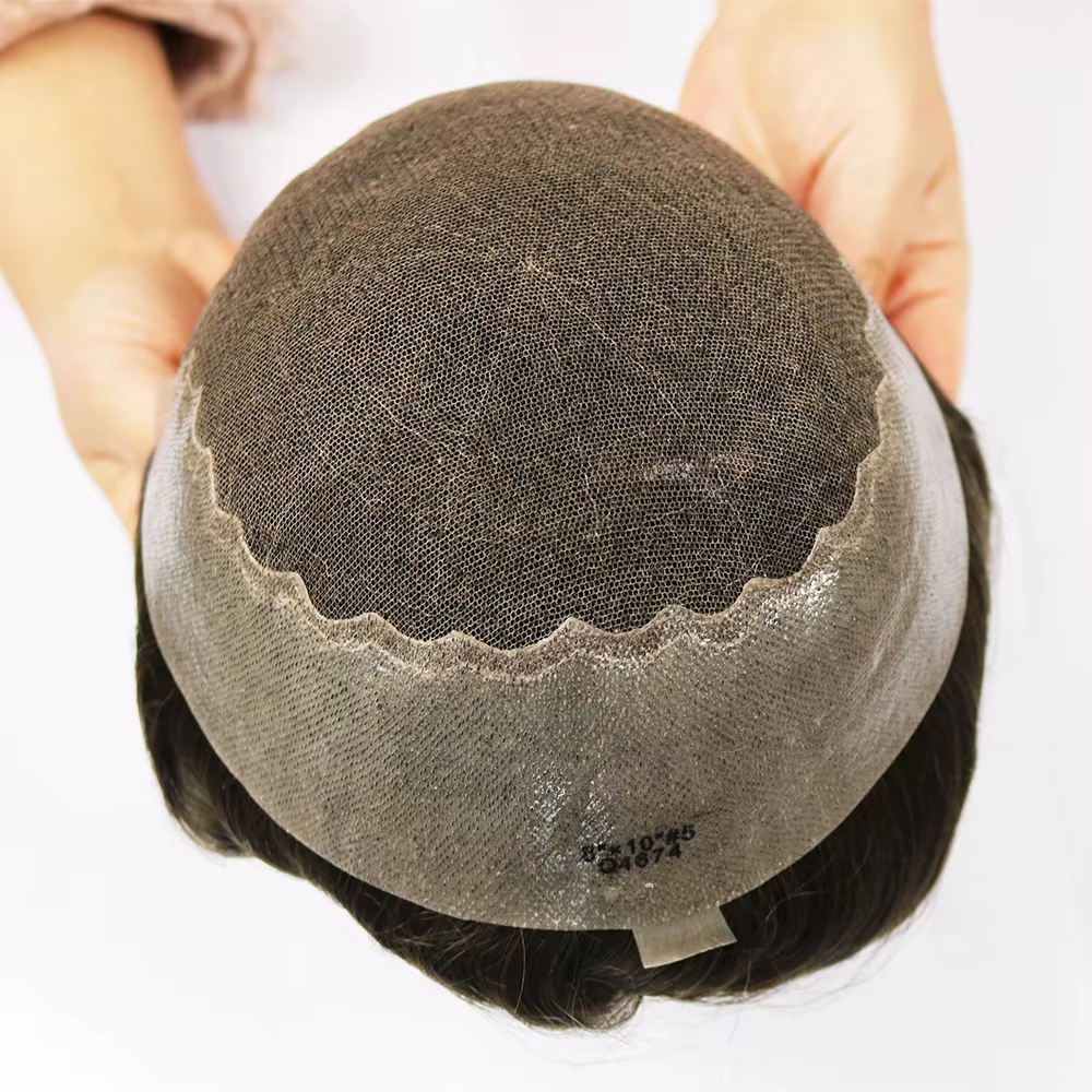 Perruque Lace Front Q6 respirante avec nœuds décolorés, naissance des cheveux naturelle, toupet pour