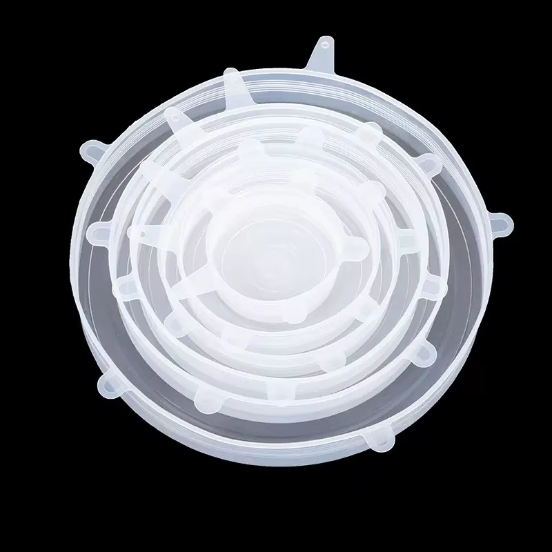 Couvercles extensibles en Silicone pour la cuisine, 6 pièces, couvercles alimentaires pour micro-ond