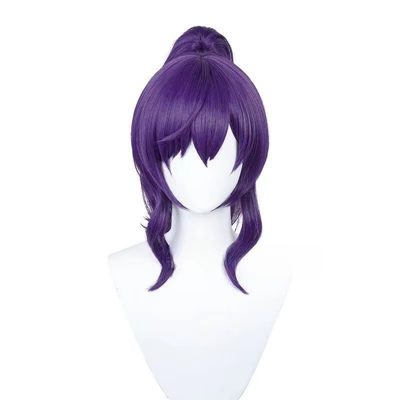 Perruque queue de cheval violette Mafuyu Asahina, perruque de Cosplay longue pour femmes, perruques 