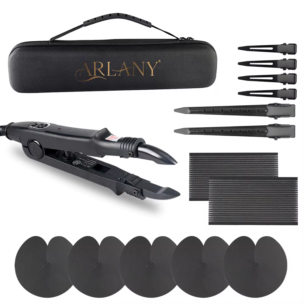 ARLANY Kit de fer à extensions de cheveux Fusion à température réglable Extensions de cheveux Kerain